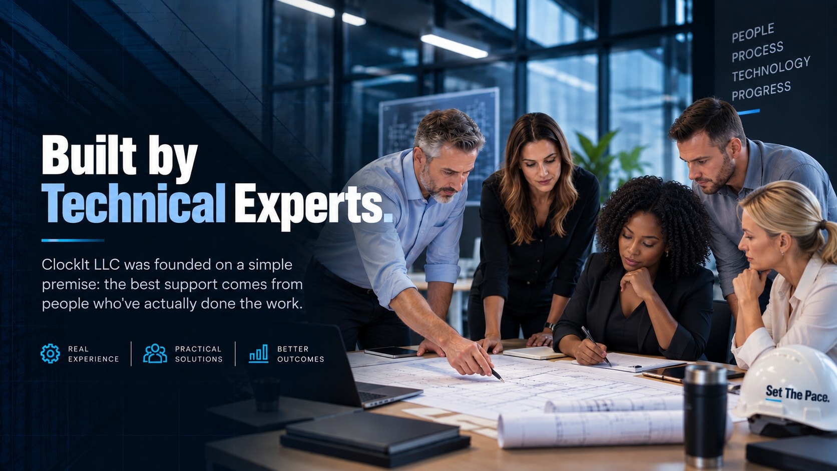 Built by Technical Experts — ClockIt LLC was founded on a simple premise: the best support comes from people who've actually done the work.